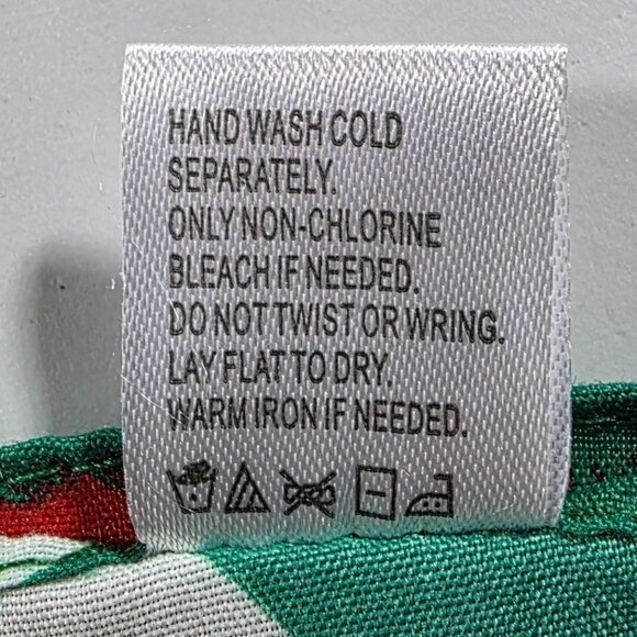 Italy Green Scarf Red White Pattern bandana italian - Picture 5 of 6